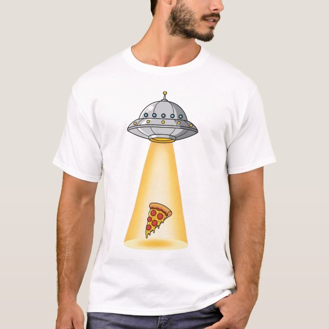 Camiseta Captura de Pizza Cósmica (Frente)