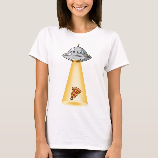 Camiseta Captura de Pizza Cósmica (Frente)