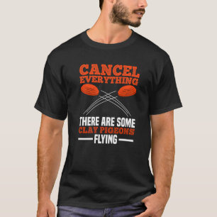 Camiseta Captura De Tiras Para Um Atirador De Pombo De Clay