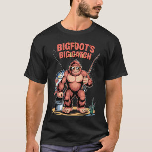 Camiseta Captura Enganchada – Ilustração de Peixe em um G