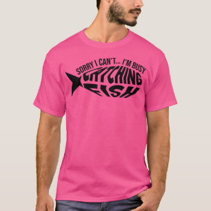 Camiseta Captura Ocupada De Voo De Peixe A Pescar Truta Irô