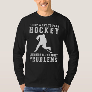 Camiseta Captura para riso: Hockey foge de lágrimas adultas