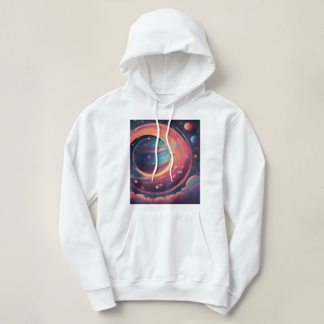 Camiseta 💖 🌠 "Capturado em sua órbita" (Frente do Design)