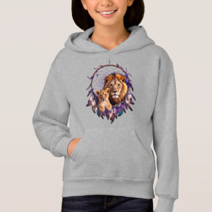 Camiseta Capturador de Sonhos de Filhote de Leão Capuz para