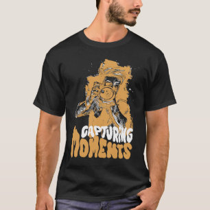 Camiseta Capturando Momentos Cheerful Fotografia Ilustração