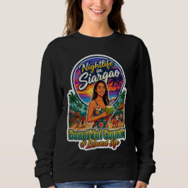 Camiseta Capturando o Brilho da Ilha: Vida Noturna em Siarg