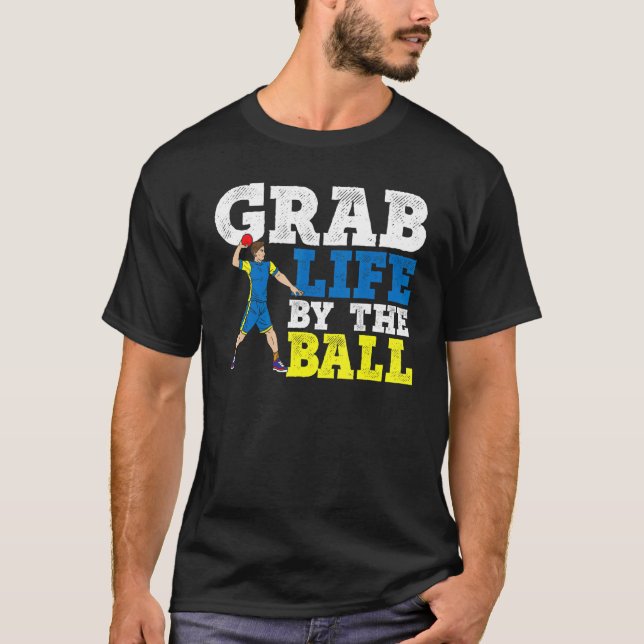 Camiseta Capturar A Vida Pelo Dip Dip Dip Dip Do Ball Dodge (Frente)