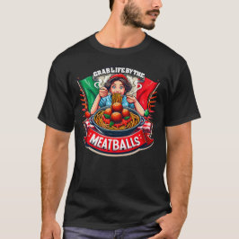 Camiseta Capturar a vida pelos almôndegas Novidade italiana