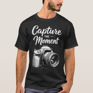 Camiseta Capturar o Momento Câmera Fotografia Fotógrafo
