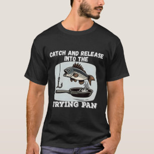 Camiseta Capturas E Libertação No Peixe-Humor Fritante