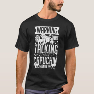 Camiseta Capuchin Macaco Cage Comida