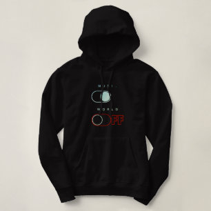 Camiseta Capuz com Interruptor de Alternância Música Ligada