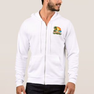 Camiseta Capuz com Zíper Completo Vacation Feels Right EUA