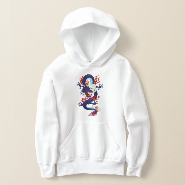 Camiseta Capuz de Anime Espírito do Dragão (Postura )