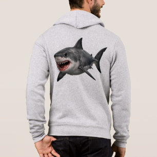 Camiseta Capuz de Ataque de Tubarão Real
