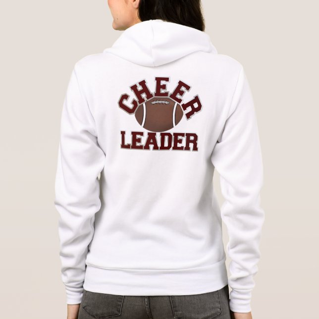 Camiseta Capuz de Chefe de Torcida de Futebol Personalizado (Verso)