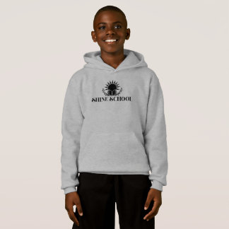 Camiseta capuz de criança logotipo preto