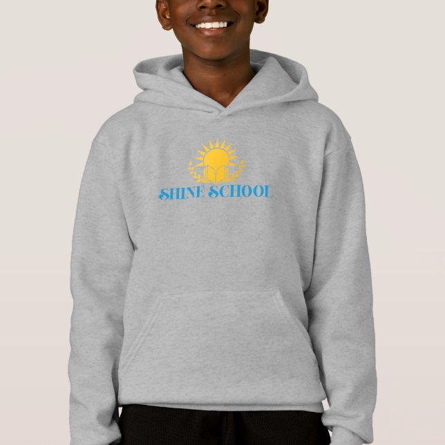 Camiseta capuz de crianças cor logo (Frente)