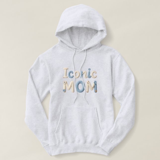 Camiseta Capuz de Estilo de Fio Falso de Mãe Icônica – Roup (Frente do Design)