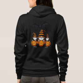 Camiseta Capuz de Gnome de Halloween Adulto com Zíper