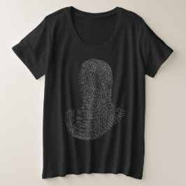 Camiseta Capuz de Guerreiro de Malha de Aço