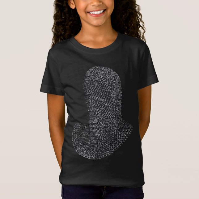 Camiseta Capuz de Guerreiro de Malha de Aço (Frente)