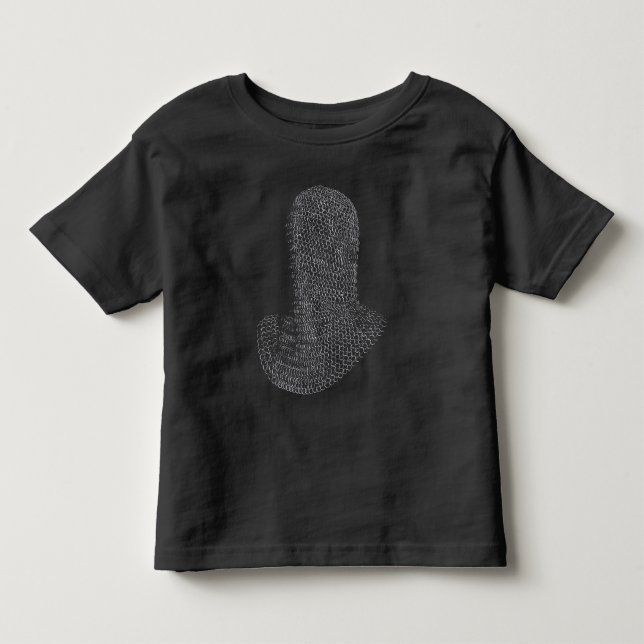 Camiseta Capuz de Guerreiro de Malha de Aço (Frente)