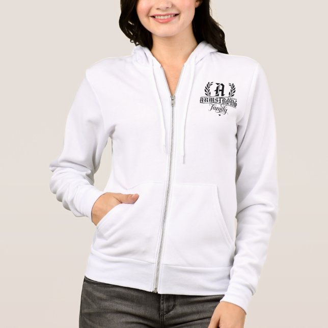 Camiseta Capuz de Monograma de Noiva - Presente de Casament (Frente)