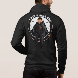 Camiseta Capuz de Motoqueiro Techwear Lost Ridge Ops