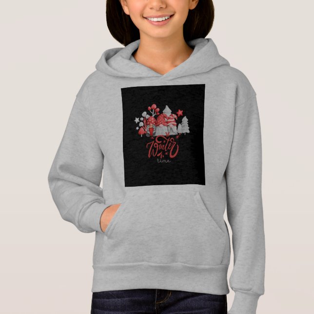 Camiseta capuz do inverno (Frente)