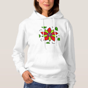 Camiseta Capuz Floral Festivo