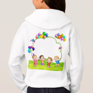 Camiseta capuz infantil