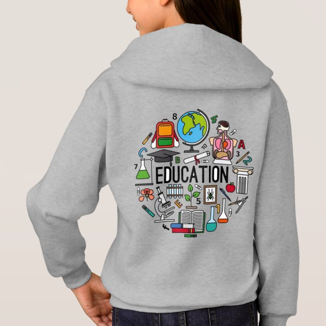 Camiseta capuz infantil (Verso)