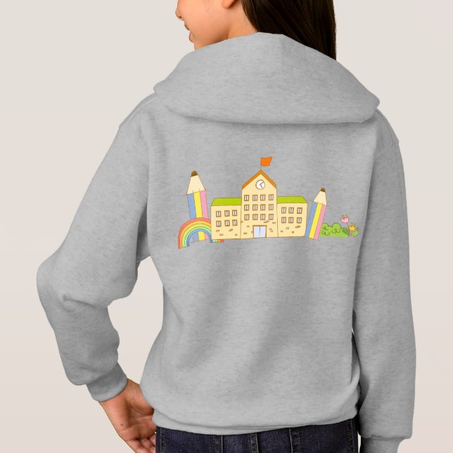 Camiseta capuz infantil (Verso)