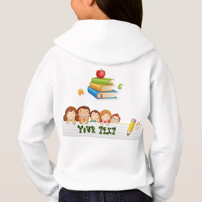Camiseta capuz infantil (Verso)