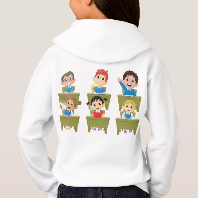 Camiseta capuz infantil (Verso)