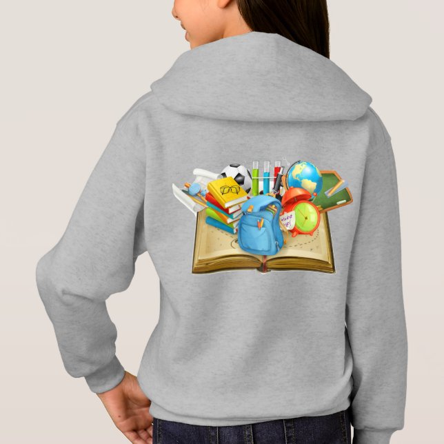 Camiseta capuz infantil (Verso)