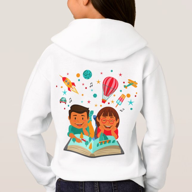 Camiseta capuz infantil (Verso)