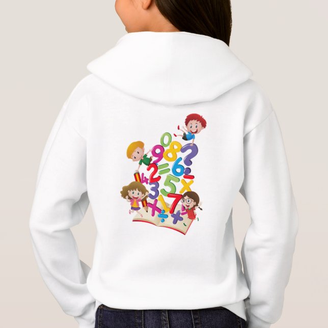 Camiseta capuz infantil (Verso)