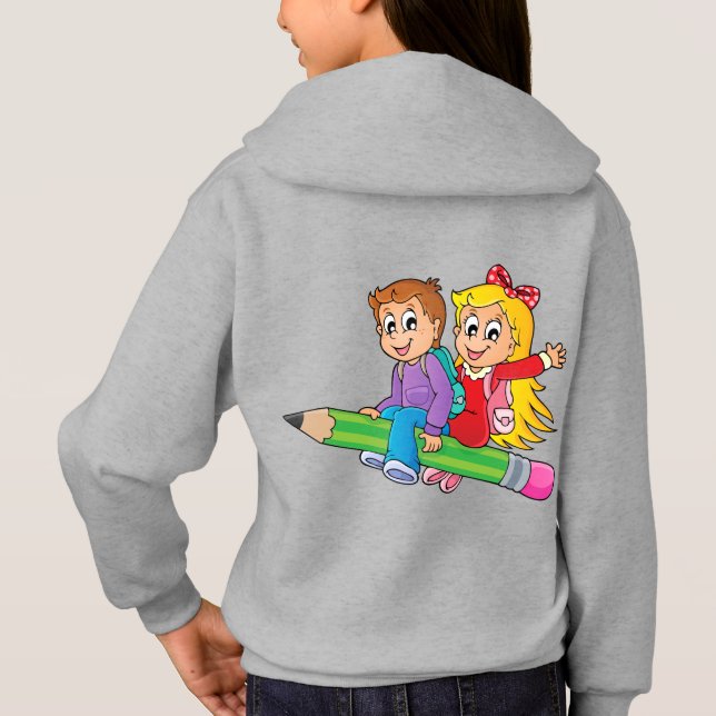 Camiseta capuz infantil (Verso)