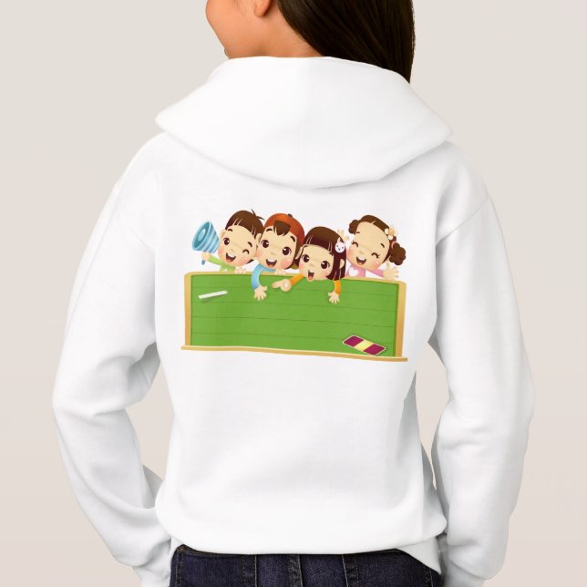 Camiseta capuz infantil (Verso)