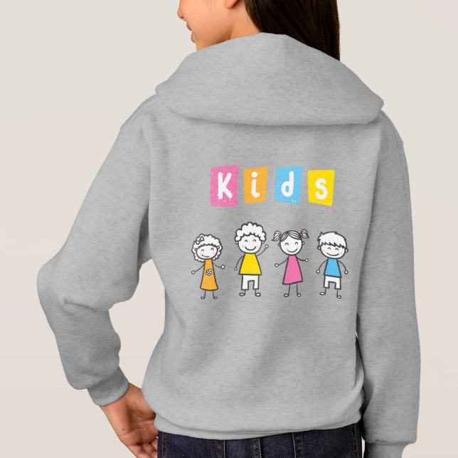 Camiseta capuz infantil (Verso)