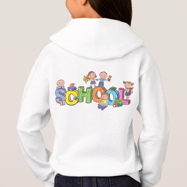 Camiseta capuz infantil (Verso)