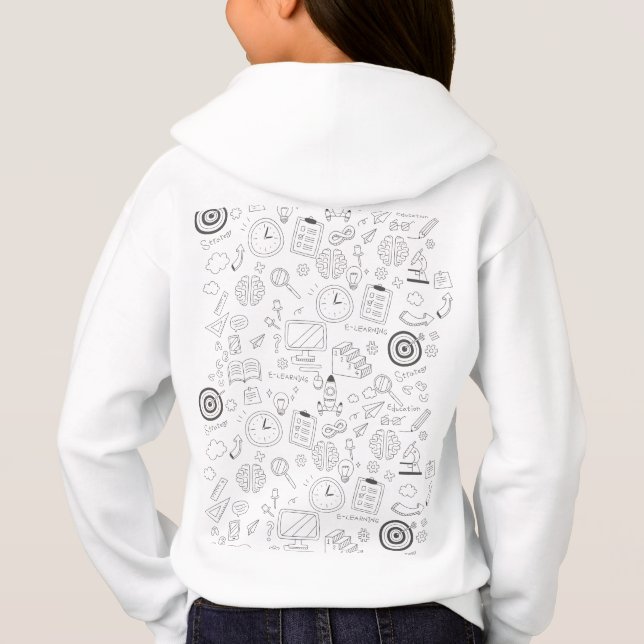 Camiseta capuz infantil (Verso)