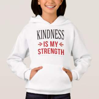 Camiseta Capuz Infantil Bondade é Minha Força