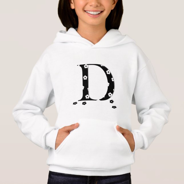 Camiseta capuz inicial de modelo (Frente)
