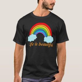 Camiseta Capuz Personalizado Arco-Íris | Nome & Citação Per