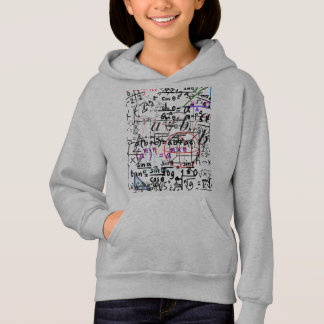 Camiseta capuzes de camisola cinza matemática padronizada
