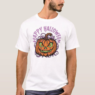 Camiseta / capuzes feliz design de halloween
