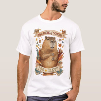 Camiseta Capy 100 Dias de Escola
